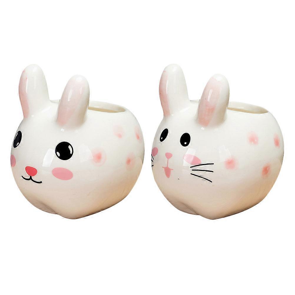 Adorable Rabbit Planter Household Succulent Pot Multi-Function 8Pcs Set