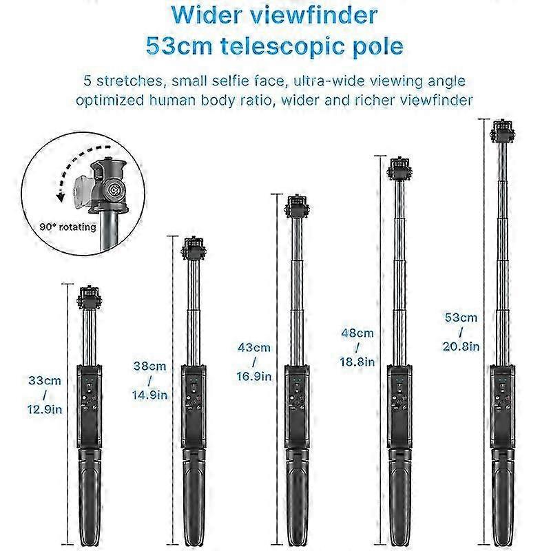 Ulanzi MT-40 Wireless Extendable Selfie Stick Tripod for Smartphone DSLR Camera