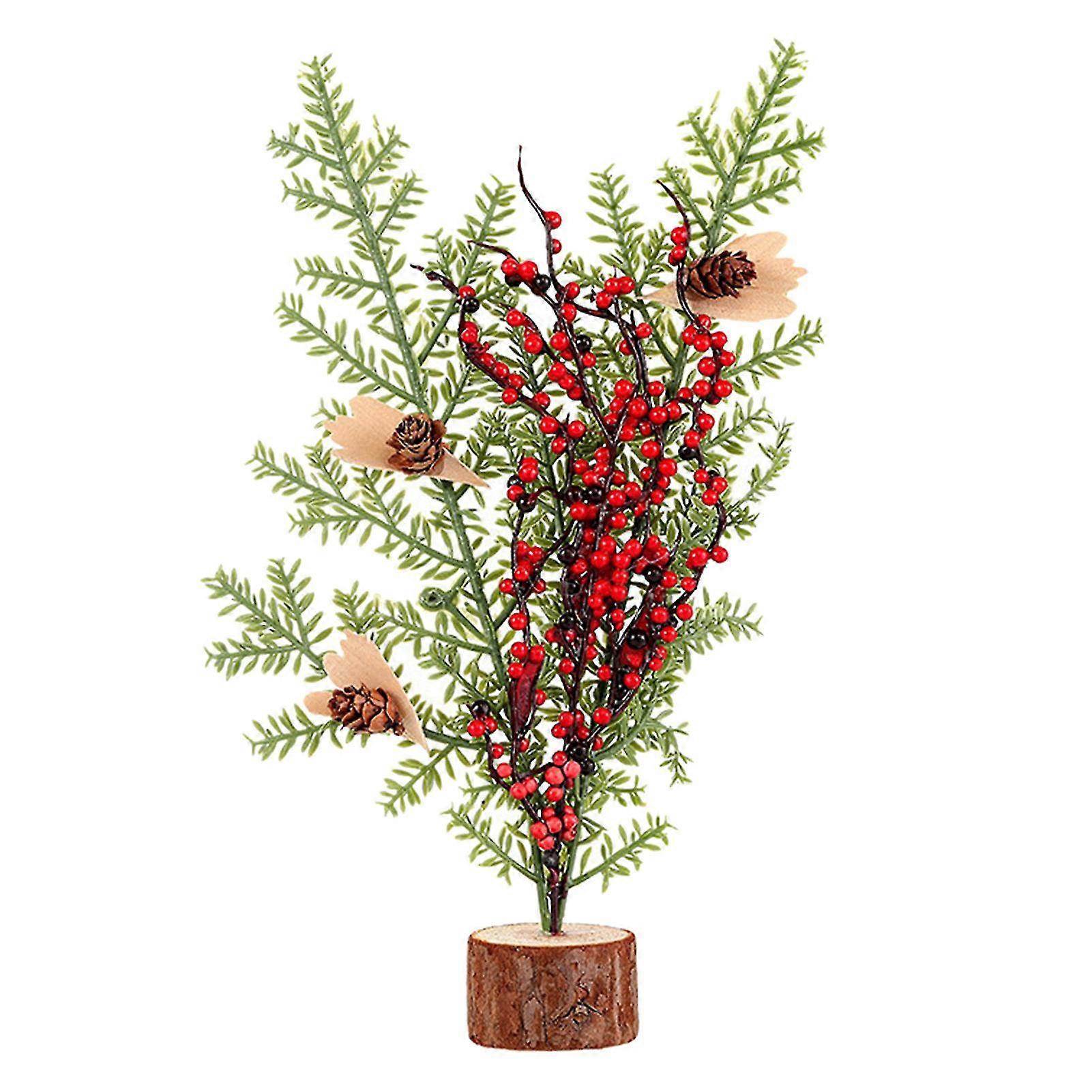 2025 Artificial Christmas Tree Wood Versatile Desk Decor Christmas Tree for Home