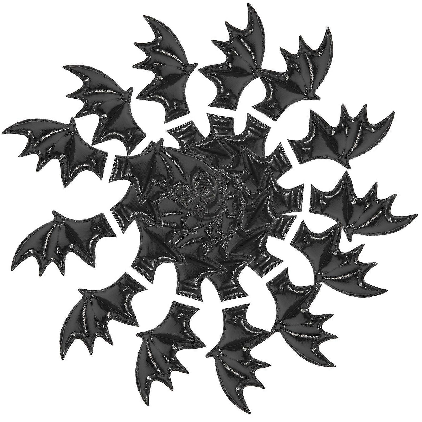 Evil Wings 50Pcs Headdress Multi-Function Clothing Decor for Hat Black