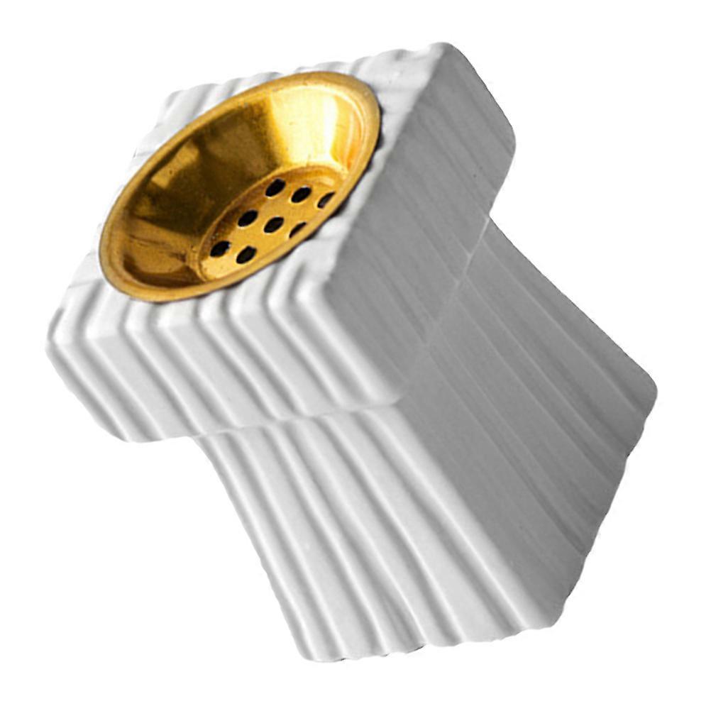 White Ceramic Incense Holder Cone Incense Burner for Home 2Pcs