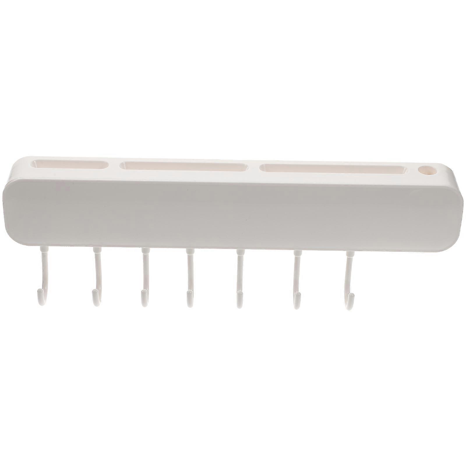 White Cutter Holder Wall-Mounted Hook for Hanging with 2Pcs Hooks