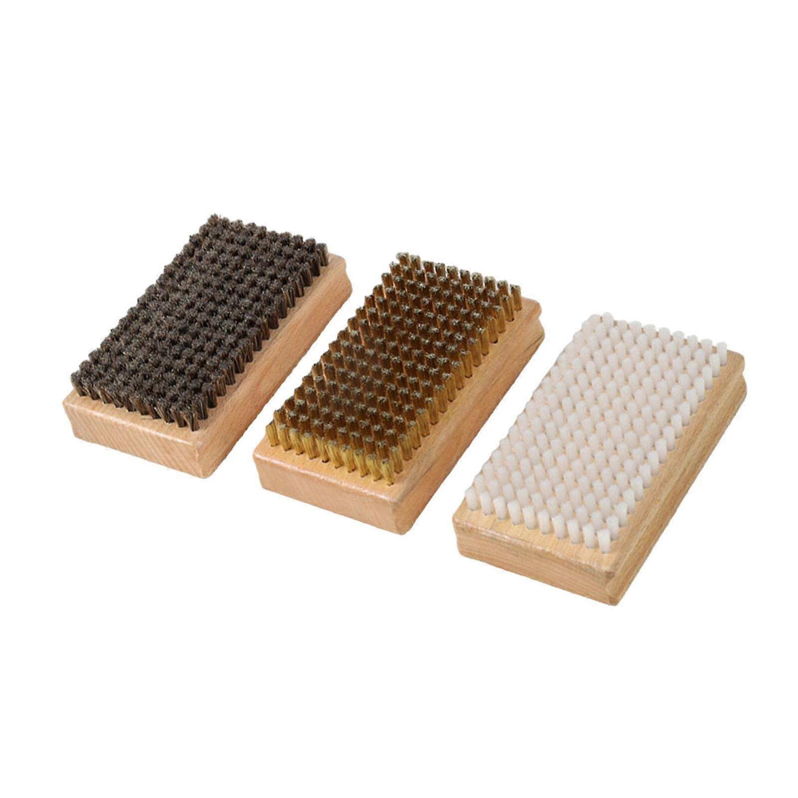 3 st Snowboard Vaxborste Hästhårsborste Trimutrustning Skidbrädeborste