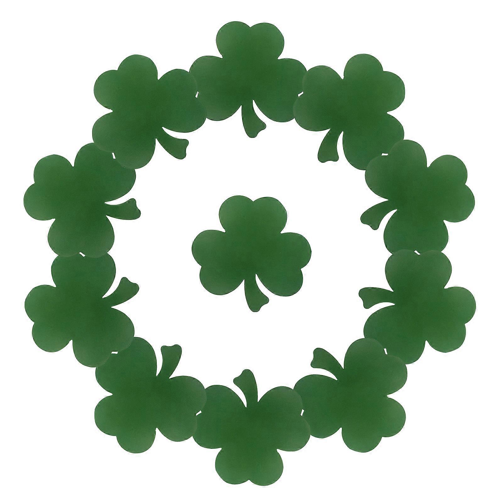 Dark Green Shamrock Handwritten Cards for St Patrick's Day 40Pcs