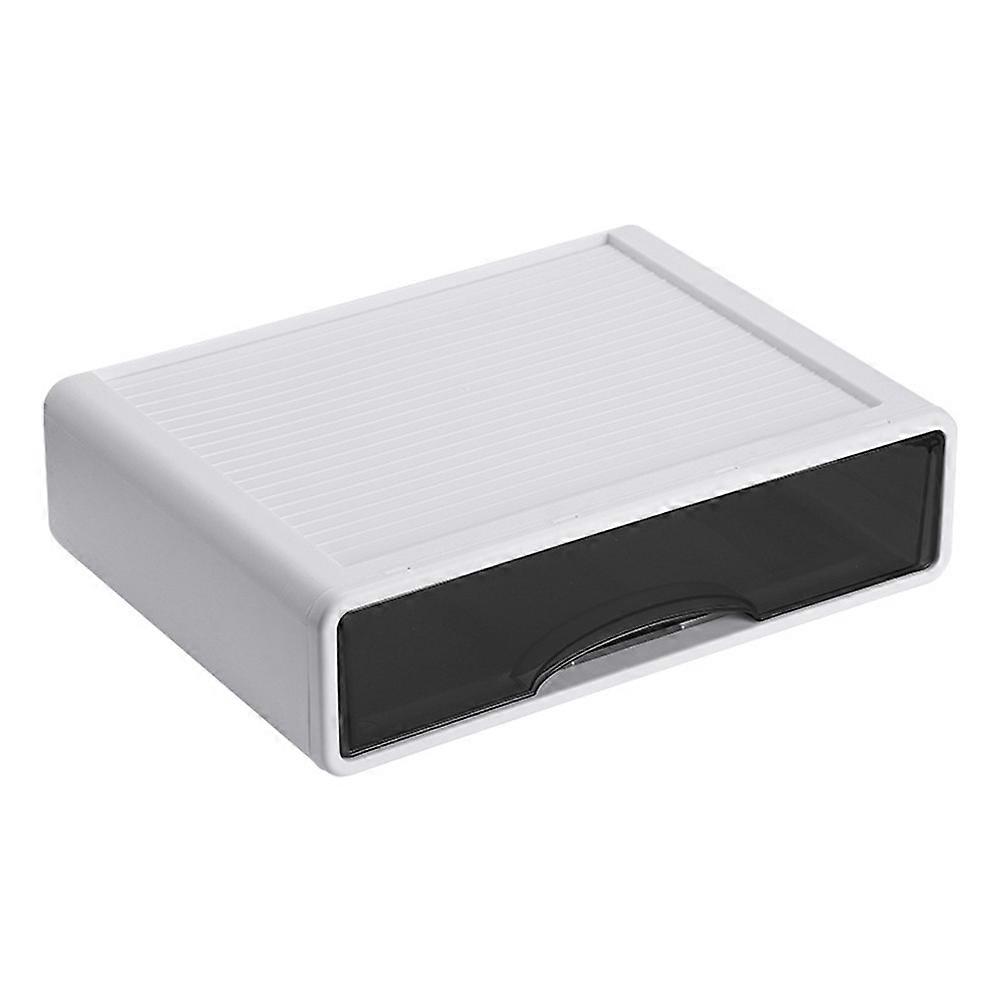 Desk Storage Box Plastic Organizer for Storage with Drawers