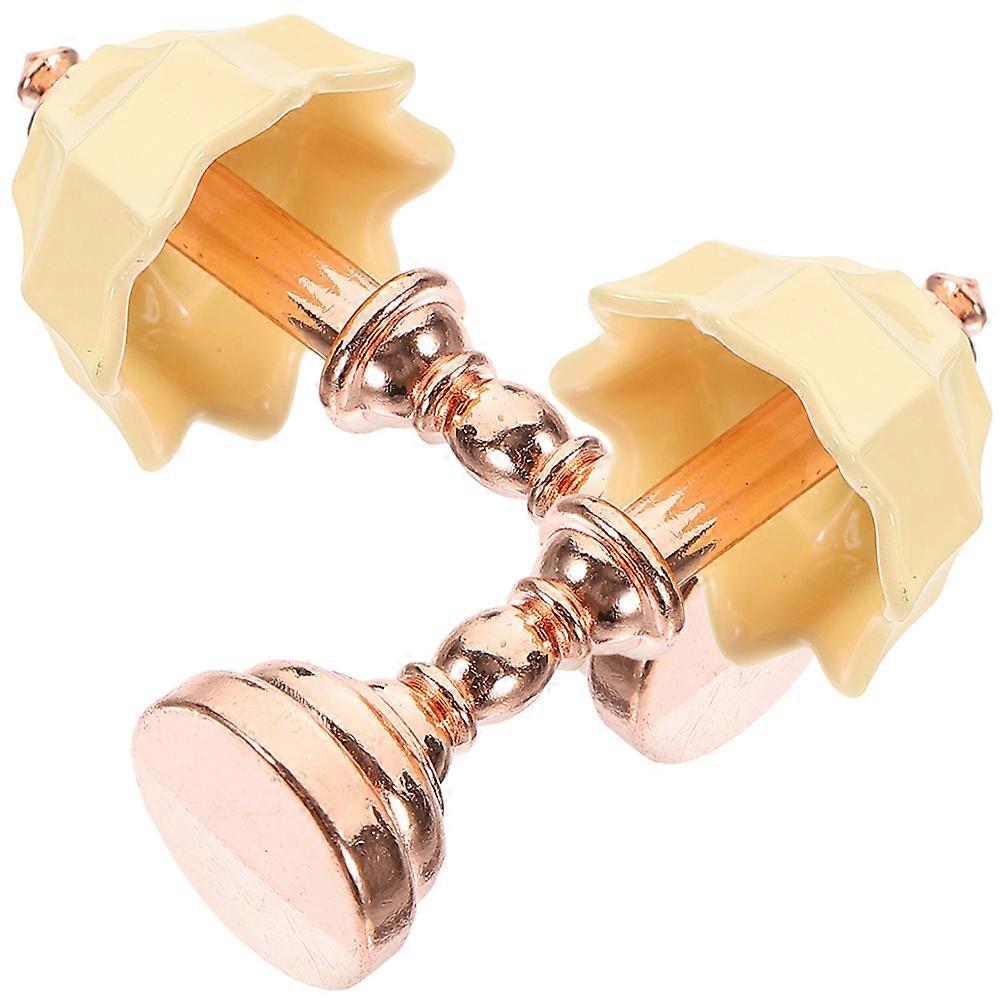 Mini Table Lamp Model for Dolls House Decor Use 4Pcs Tiny Lights