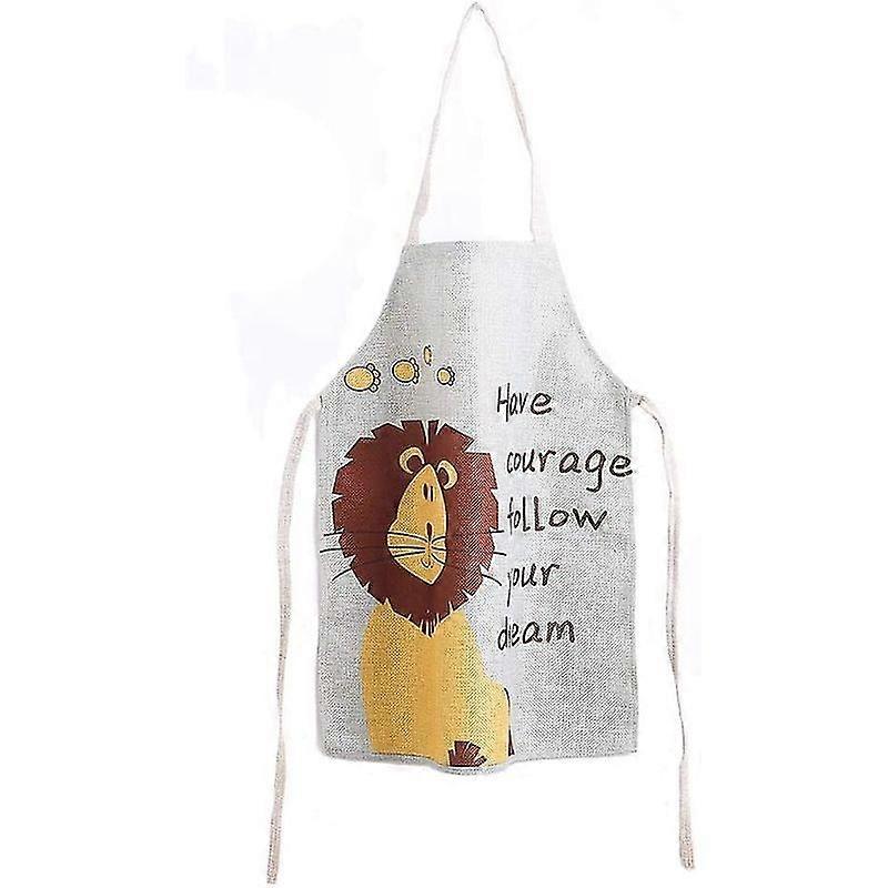 Luxora Barnförkläde Sött Polyester Barnförkläde Kök Matlagning Kockförkläde