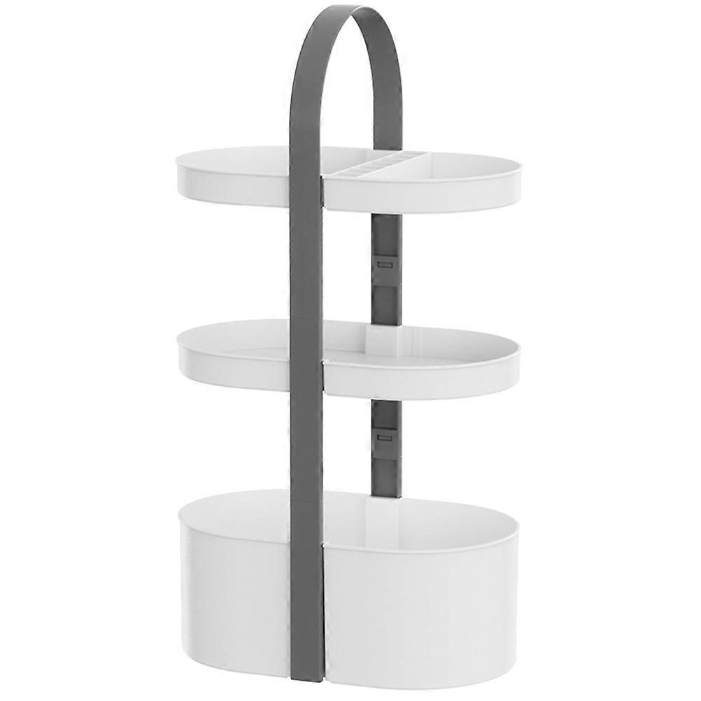 Cosmetics Display Shelf Handheld Storage Rack for Home 2 Tier Organizer