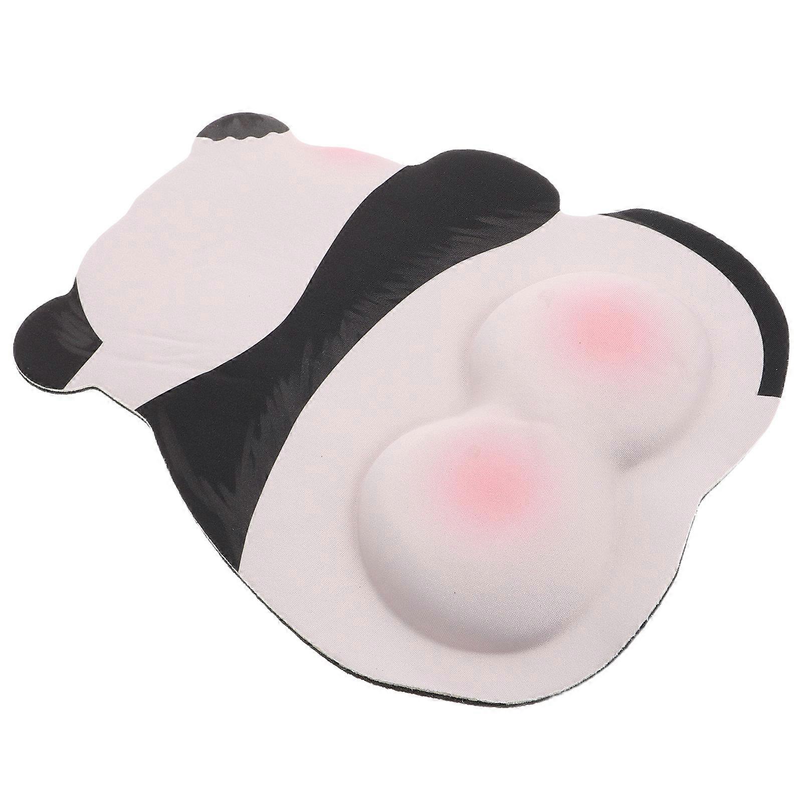 Panda Gaming Mouse Pad with Wrist Support for Comfortable Computer Use 4Pcs