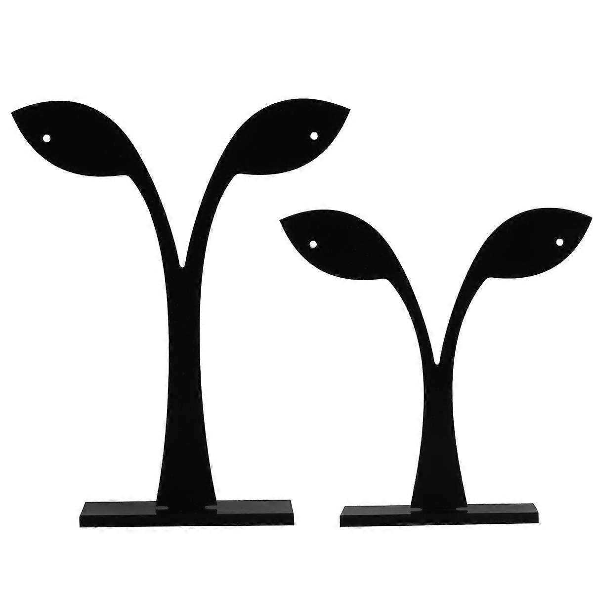 Earring Display Stand Leaf Acrylic Organizer for Studs Storage 18Pcs Set