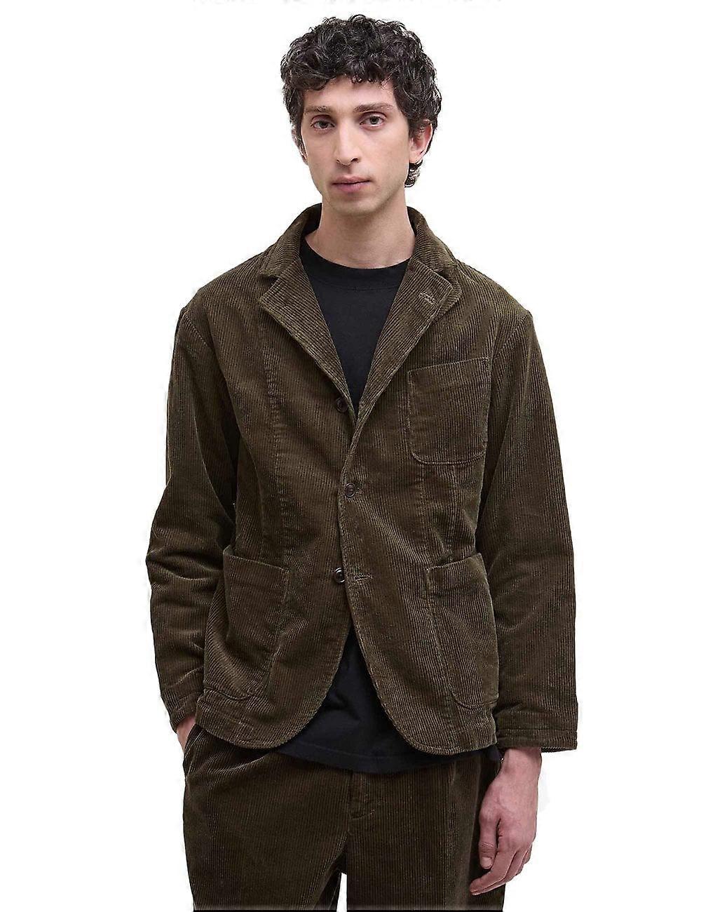 Barbour Elmbank Oversize-Cordblazer für Herren – Olivgrün