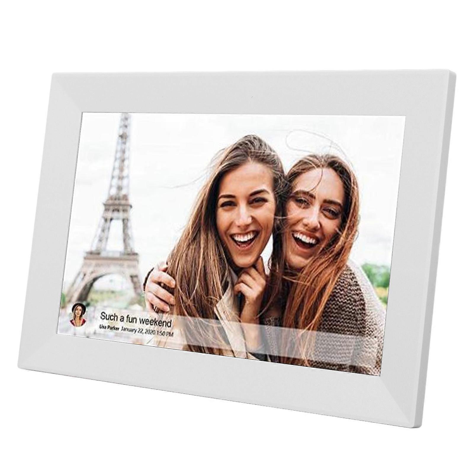 10.1 Inch Wireless HD Touchscreen Digital Photo Frame White