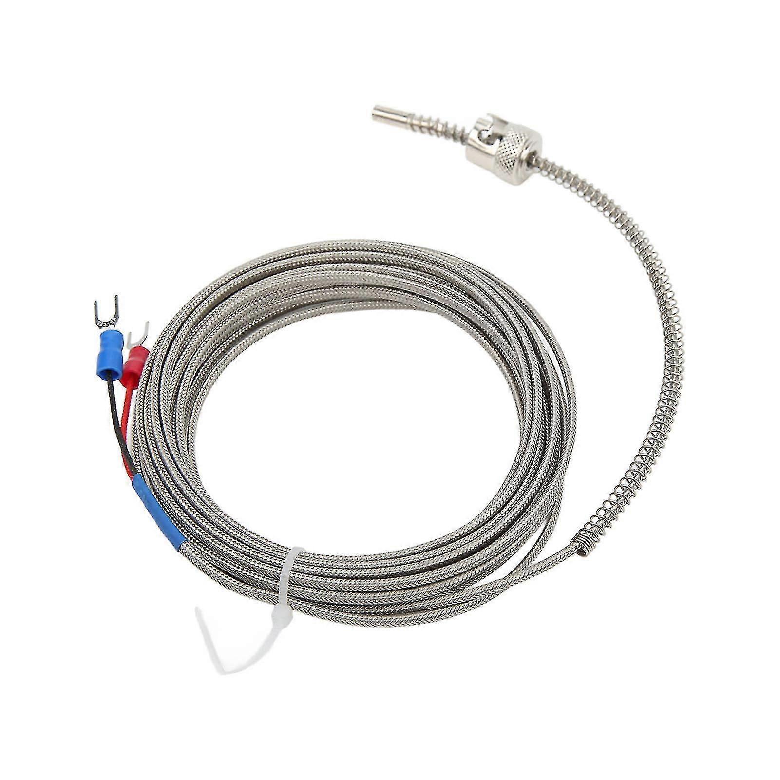 5m K-Type Thermocouple Probe - Durable and Corrosion Resistant Temperature Controller with Strong Anti-Interference
