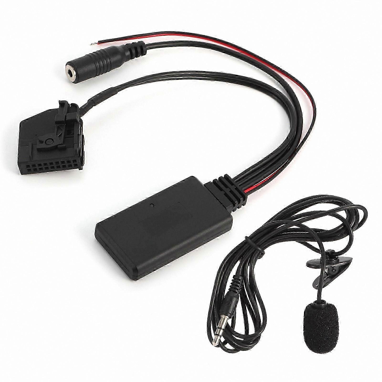 18-Pin Bluetooth AUX Adapter with Car Microphone for  W211 W208 W168 W203 Comand 2.0 Systems