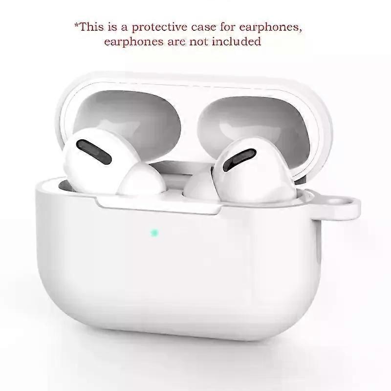 For AirPods Pro Protective Case Silicone New Solid Color Apple Bluetooth Headset Soft Case Protective Cover