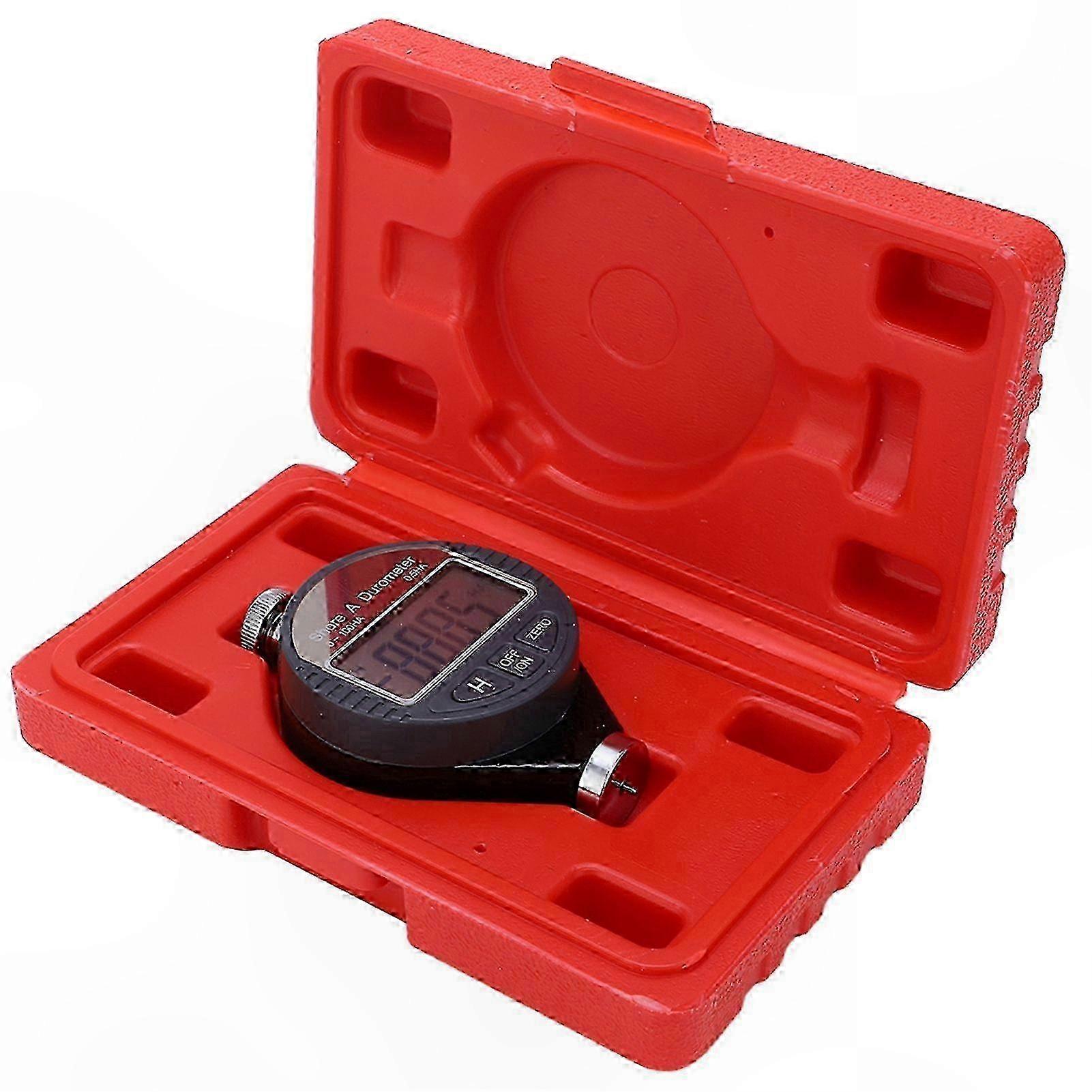 LCD Digital Shore A Hardness Tester for Rubber and Plastic Materials with 2025 Calibration Standard