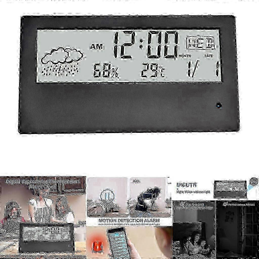 Mini Camera Clock WIFI Control Secret Night Vision View Alarm DVR Camcorders