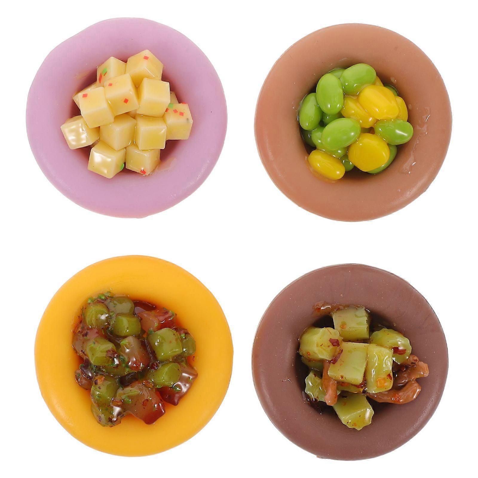 4pcs Realistic Fake Steamed Buns - Artificial Chinese Mantou Prop - Lifelike Simulation Model For Food Display Home Decor