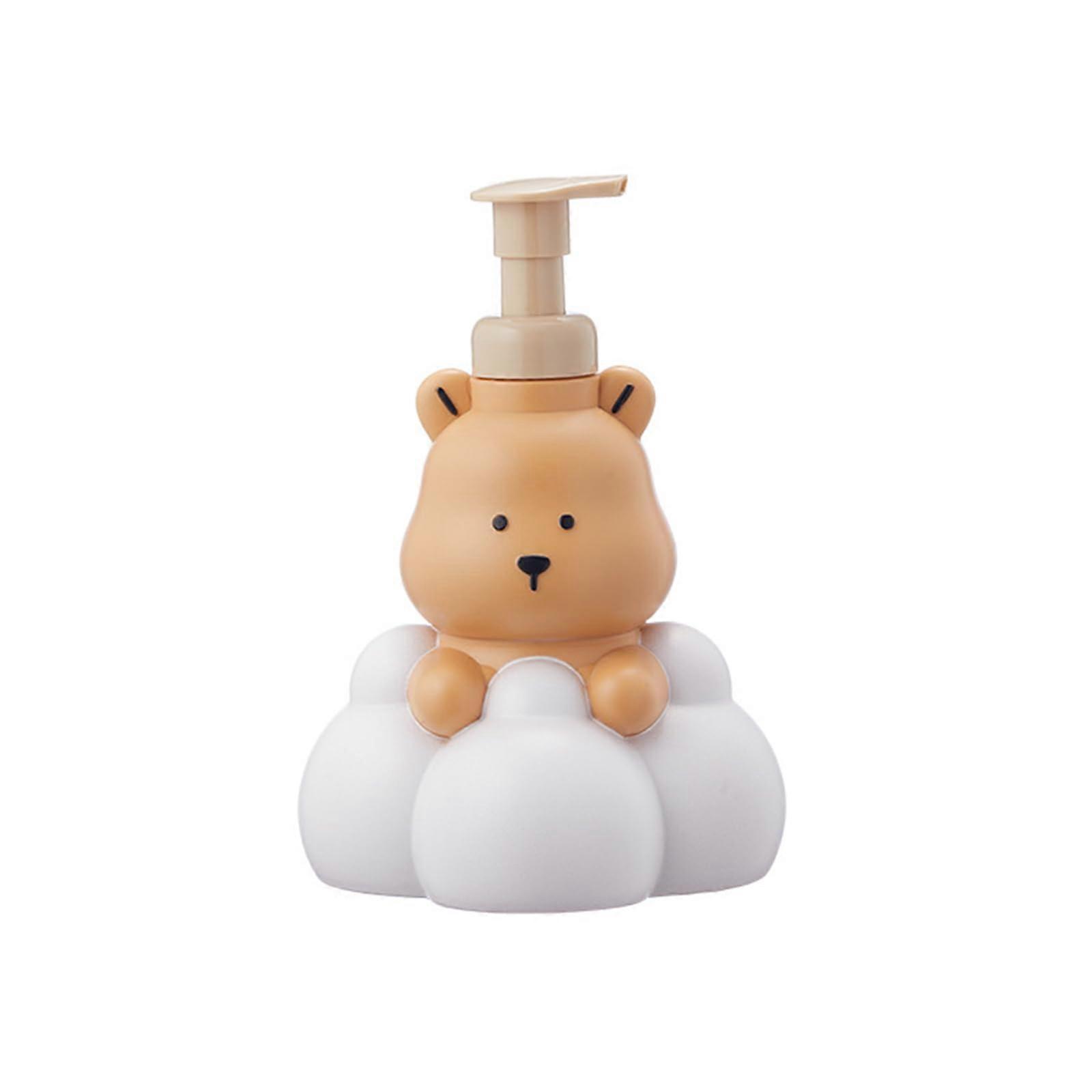 Foaming Soap Dispenser Cartoon Bear Design 250ml/500ml Refillable Bottle Hand Sanitizer and Shampoo