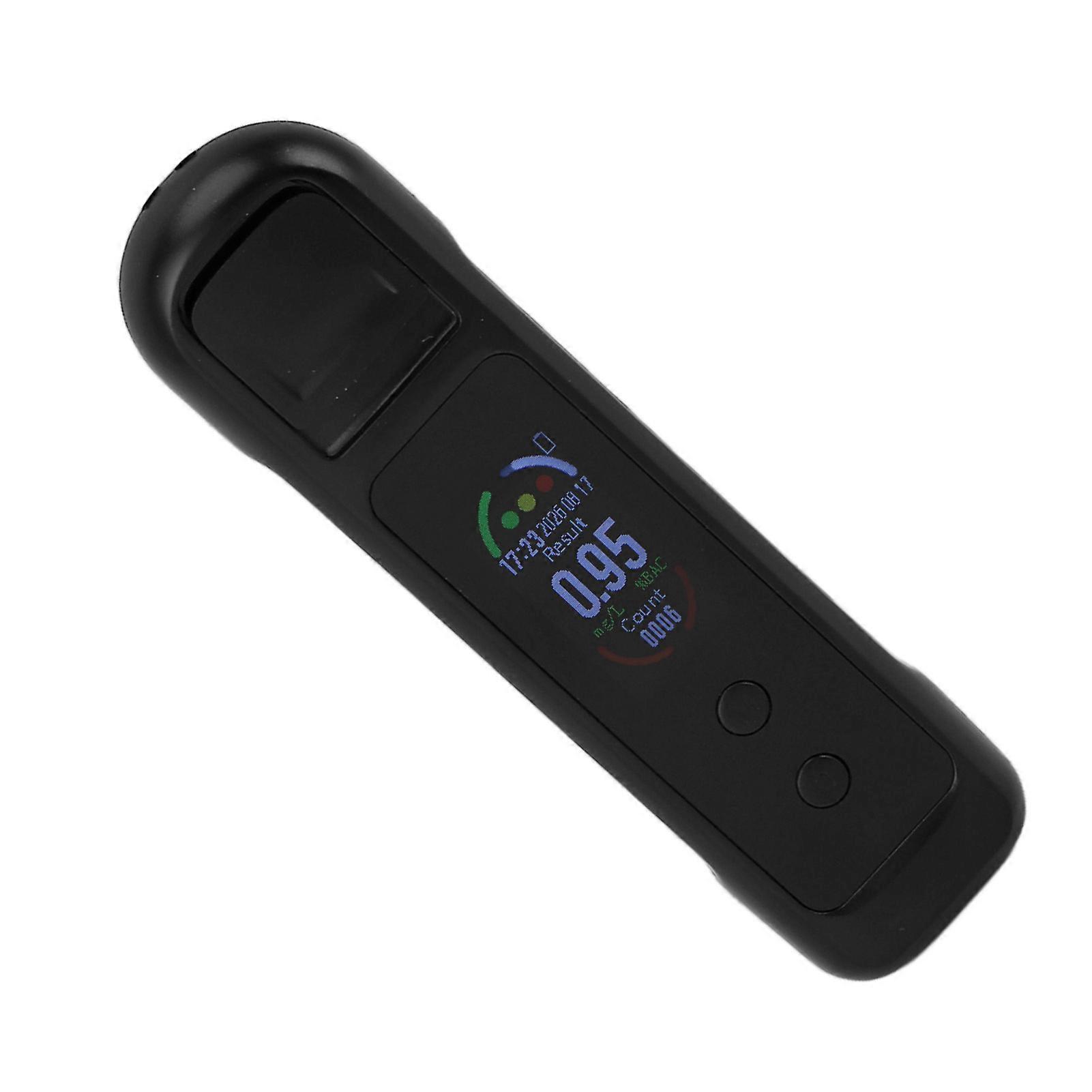Breath Alcohol Tester Digital Portable Rechargeable with Color Screen Data Memory 
