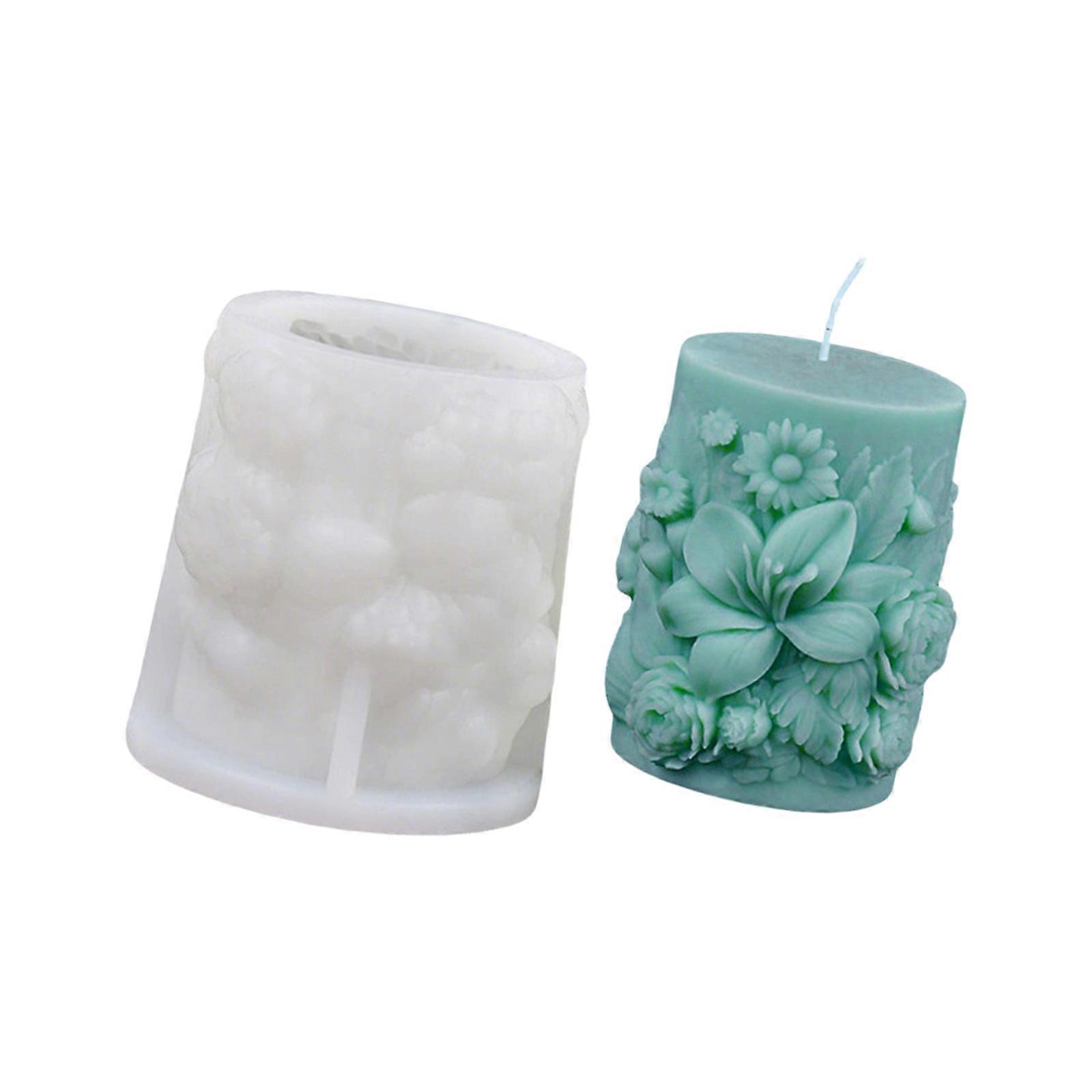Reusable Heat Resistant Flower Decorating Molds Easy Releasing Design Suitable for Candle Making and Festival Crafts Multicolor