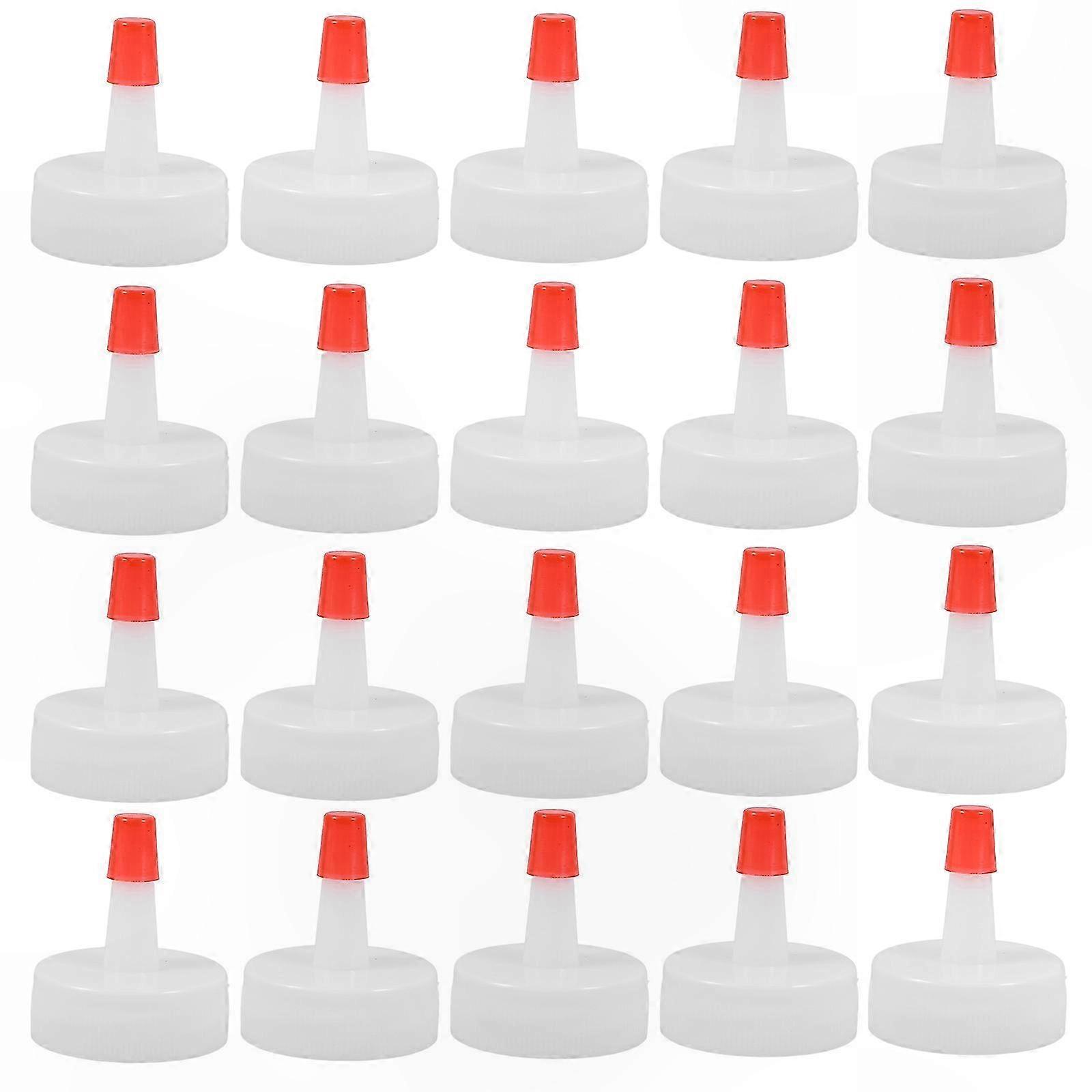 20pcs Squeeze Bottle Caps, Dispensing Caps for Sauce Bottles, Sauce Bottle Tip Covers