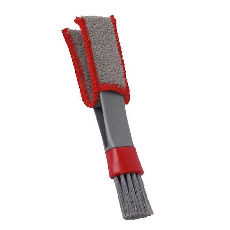 Car Wash Brush Soft Hub Multi-Function Dust Removal Tool, Color: Red Gray Air Outlet Brush