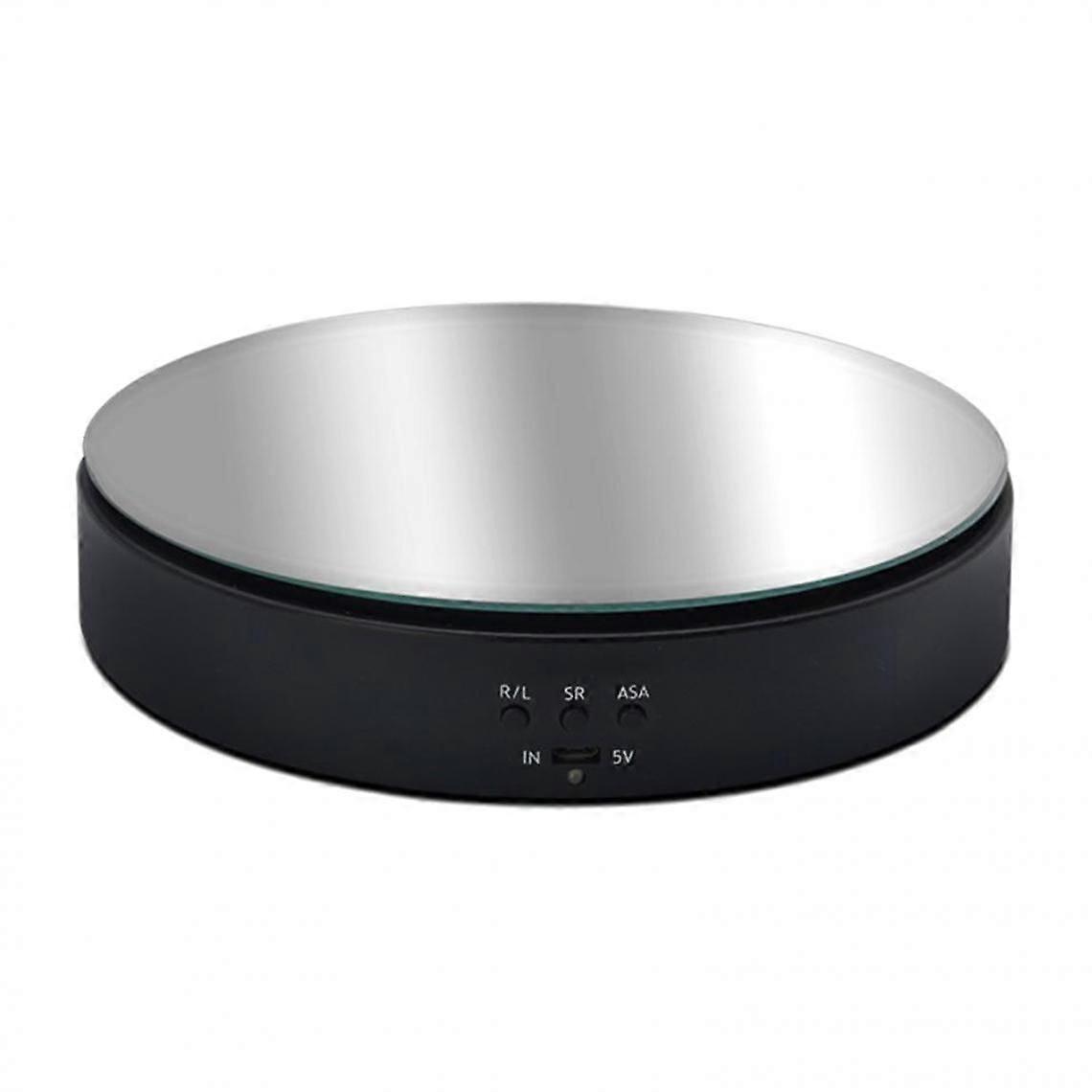 Battery / USB Power Turn Electric Turntable Display Stand Black