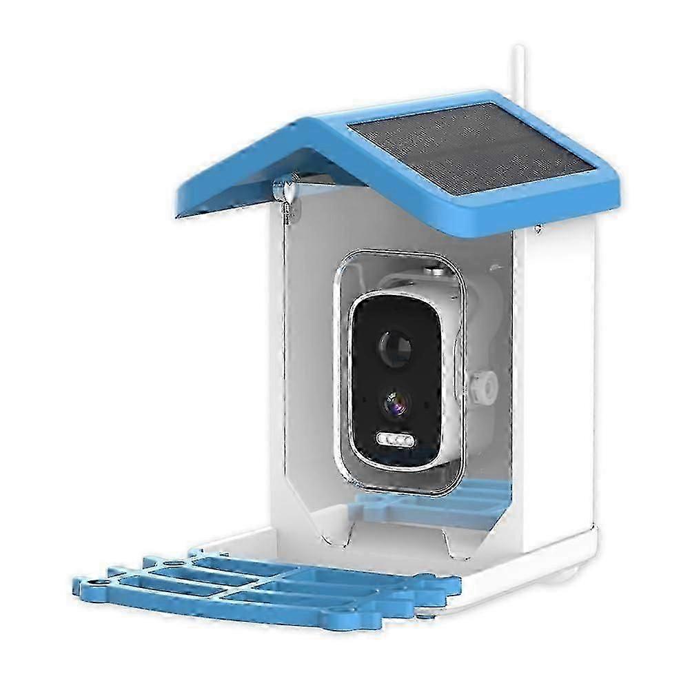Smart Bird Feeder Ai Bird Recognition, Solar Powered 5mp Hd, Low Power Feeding Station