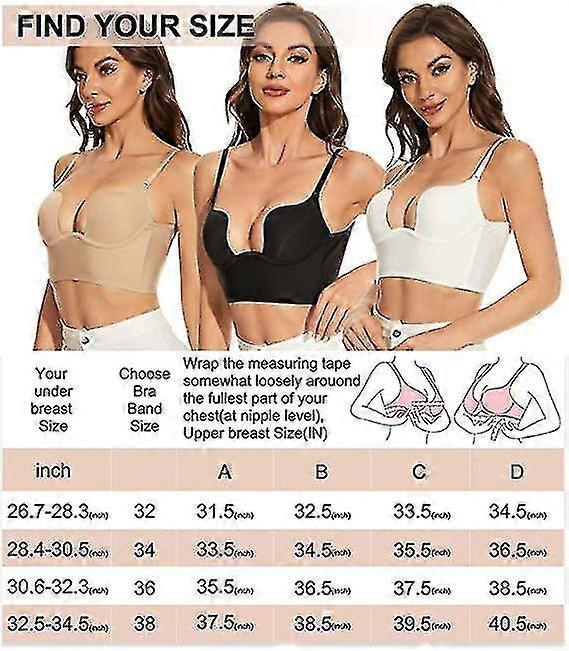 Kadın Düşük Sırtlı Sütyen Tel Kaldırma Derin U Şekilli Dalma Sırtsız Sütyen Dönüştürülebilir Şeffaf Kayışlarla Yüksek Kalite