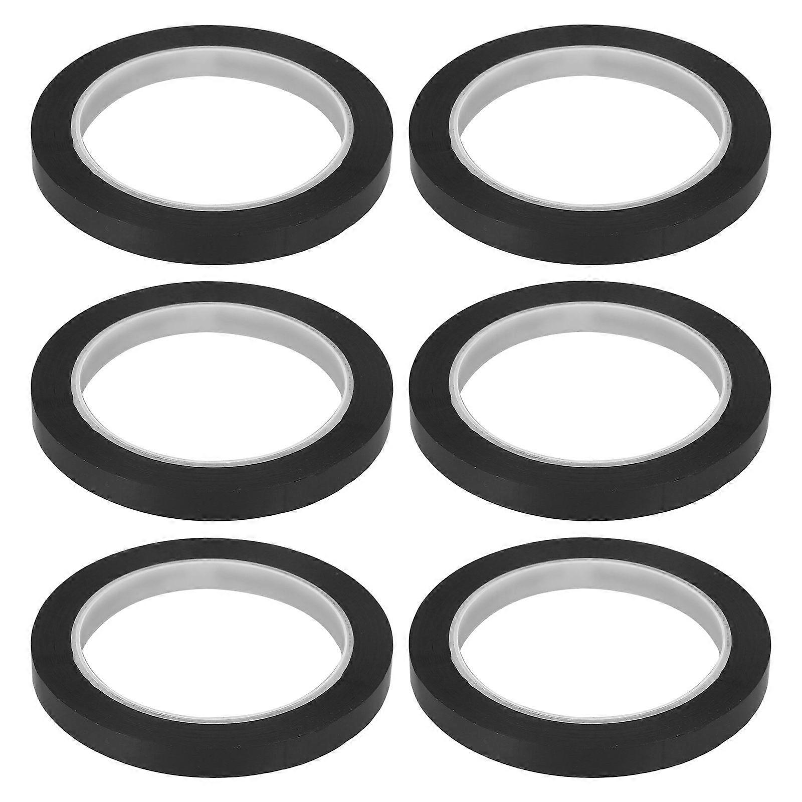 6 Rolls of Craft Tapes Pinstriping Tape Adhesive Labeling Tapes Portable Marking Tapes