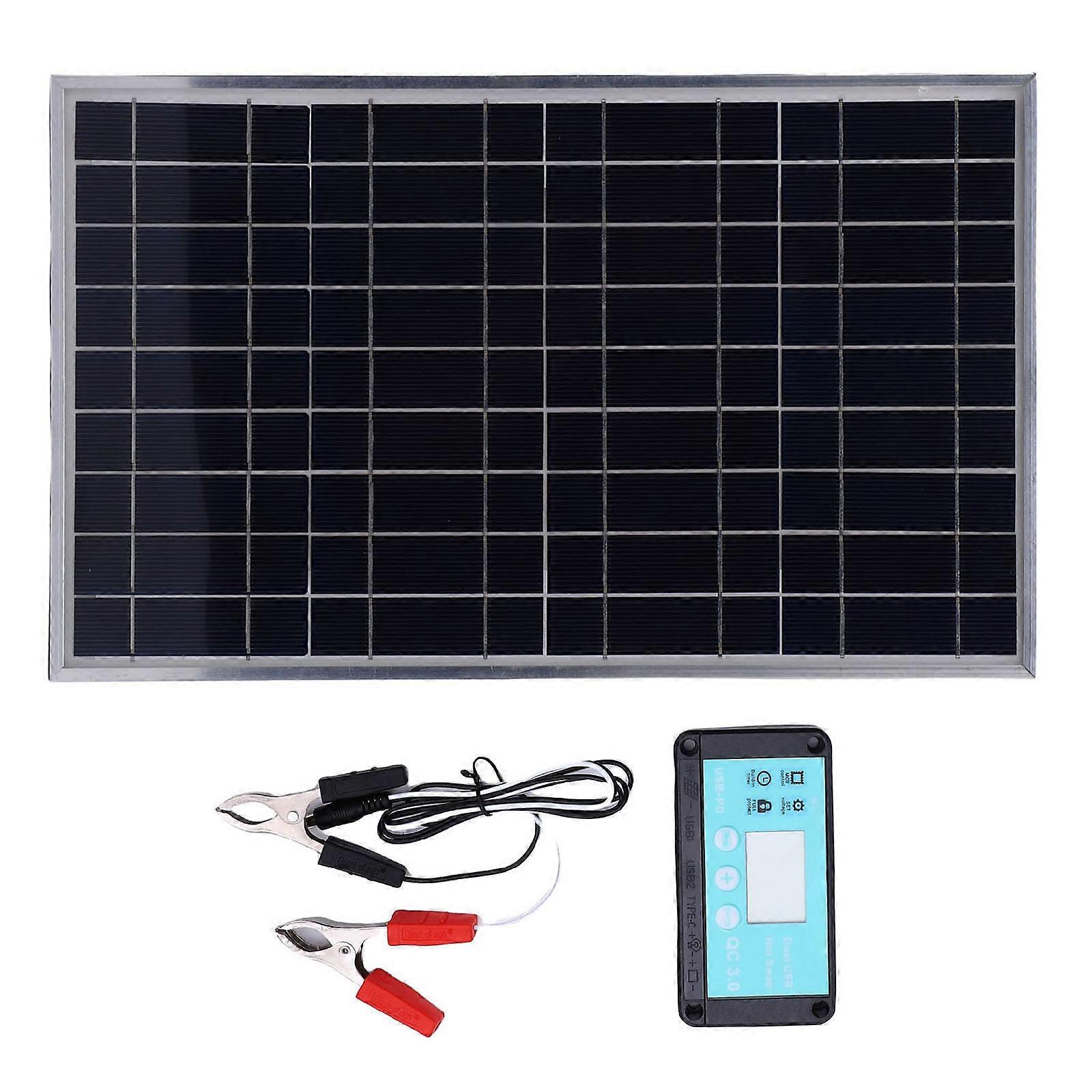 Portable Solar Panel Kits Solar Battery Charging Solar Panel Intelligent Fast Charging Controller Solar Panel Charging Multicolor