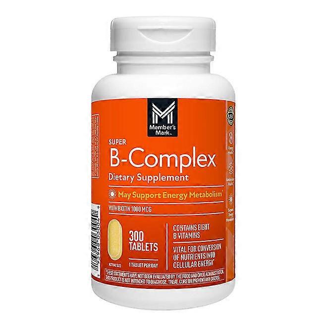 Member's Mark Super B-complex Dietary Supplement, 300 Ea