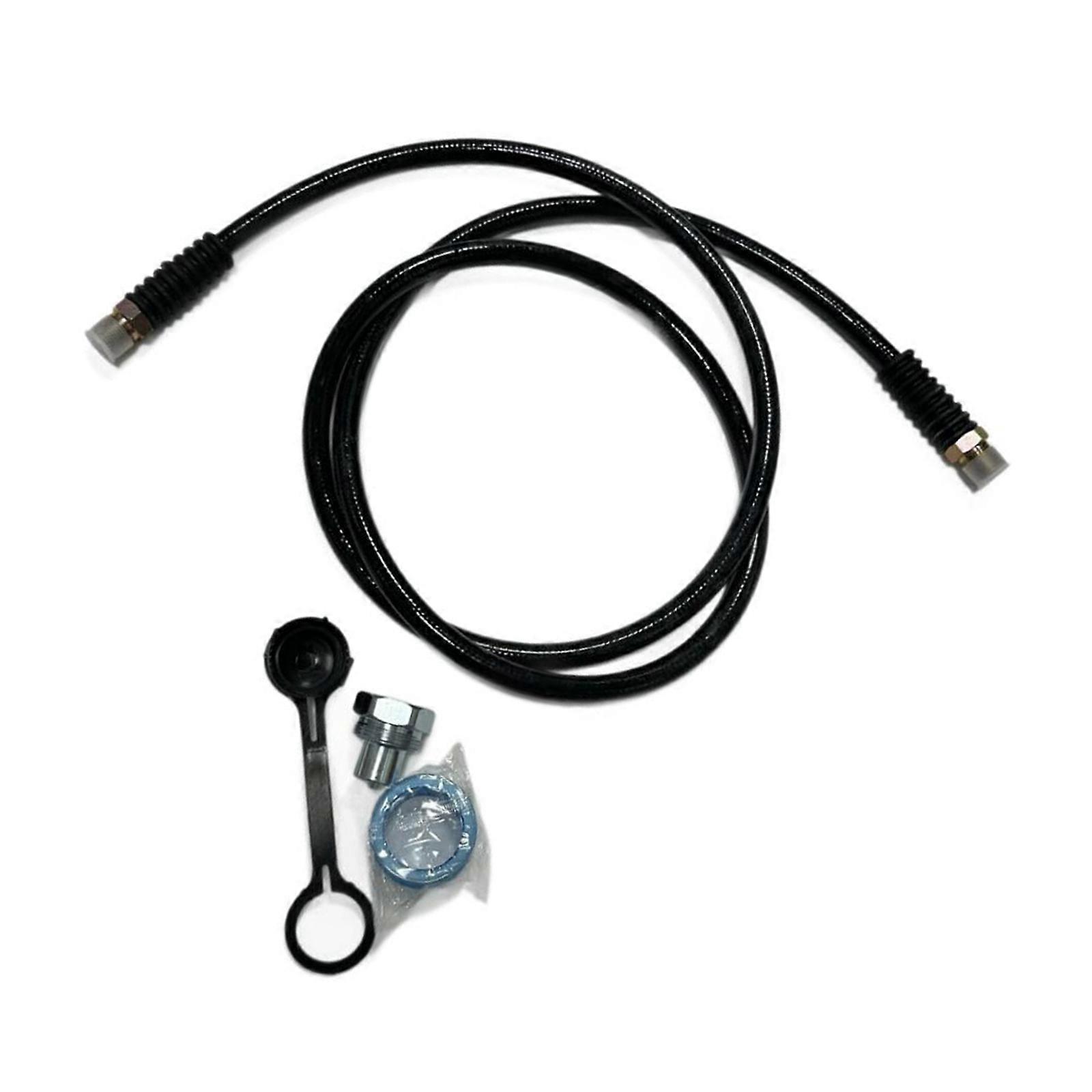 CH604 Hydraulic Hose Assembly Replacement Accessory with 3/8in NPT Coupler Pipe Tape and Coupler Caps Easy Installation Multicolor