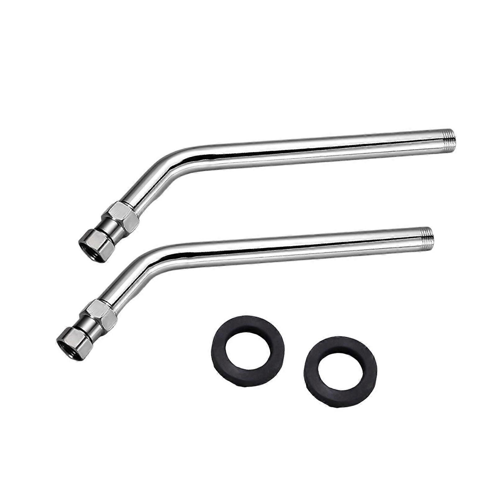Steel Shower Elbow Adapters with not  Corrosion Design  Flexible Shower Head Extension Elbows 2 unit for Home Use Multicolor