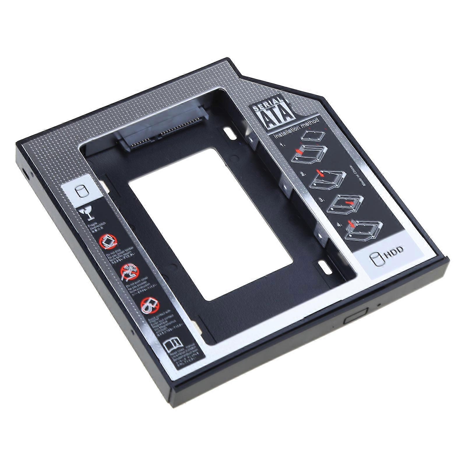 2.5" 2nd SSD HDD Hard Disk Driver Bay External 12.7mm Caddy Sata 3 Optical Bay for Case Hard Drive Enclosure STRANGE ROM Multicolor