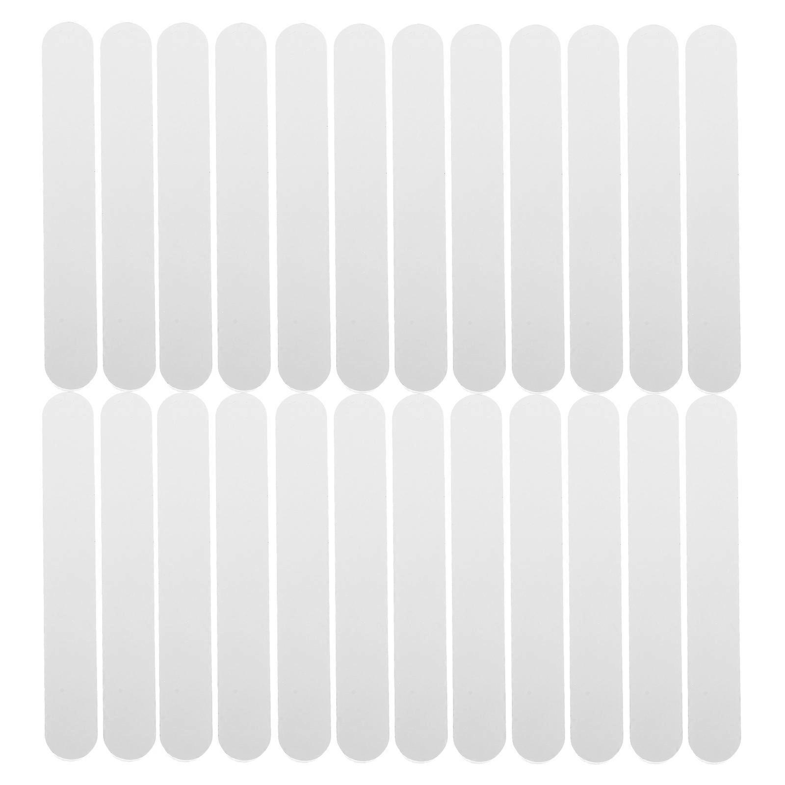 30Pcs Acrylic Popsicle Sticks for DIY Use Silver Reusable Ice Cream Sticks