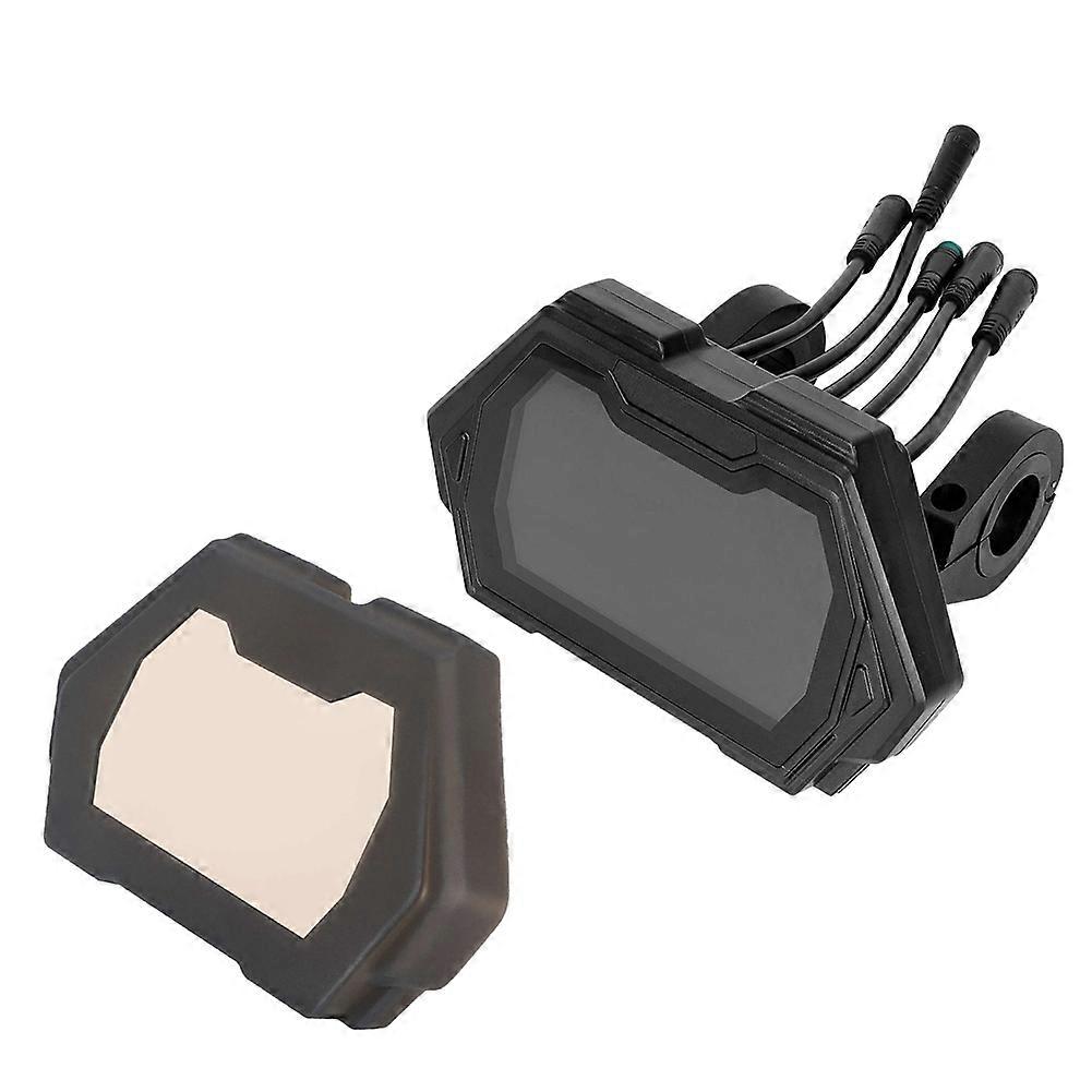 LCD Display Dashboard LCD Display Dashboard with Silicone Sleeve Electric Scooter LCD Display Digital Meter Parts
