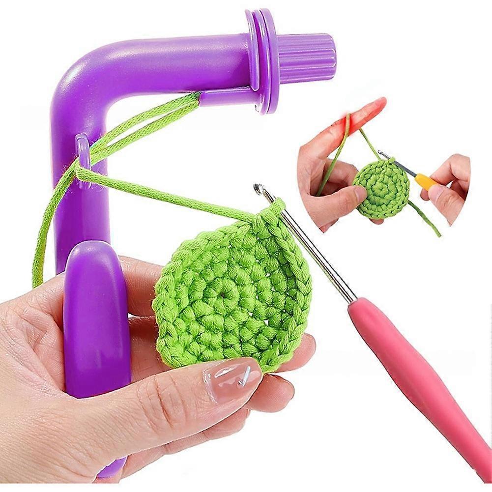 Crochet Hook Handle, Hand-Knitting Sewing Accessory, Sewing Needle Tool, Crochet Hook Assistant for Beginners.