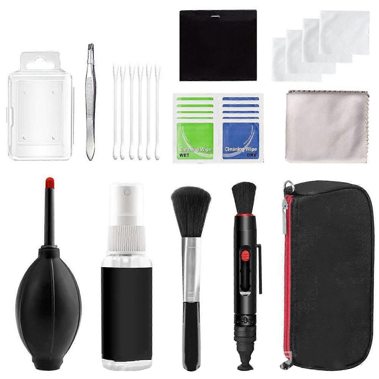 Complete Camera Care Set High Efficiency Sensors Cleaning Tools with Air Pumps and Lens Brush for Professional Use Multicolor