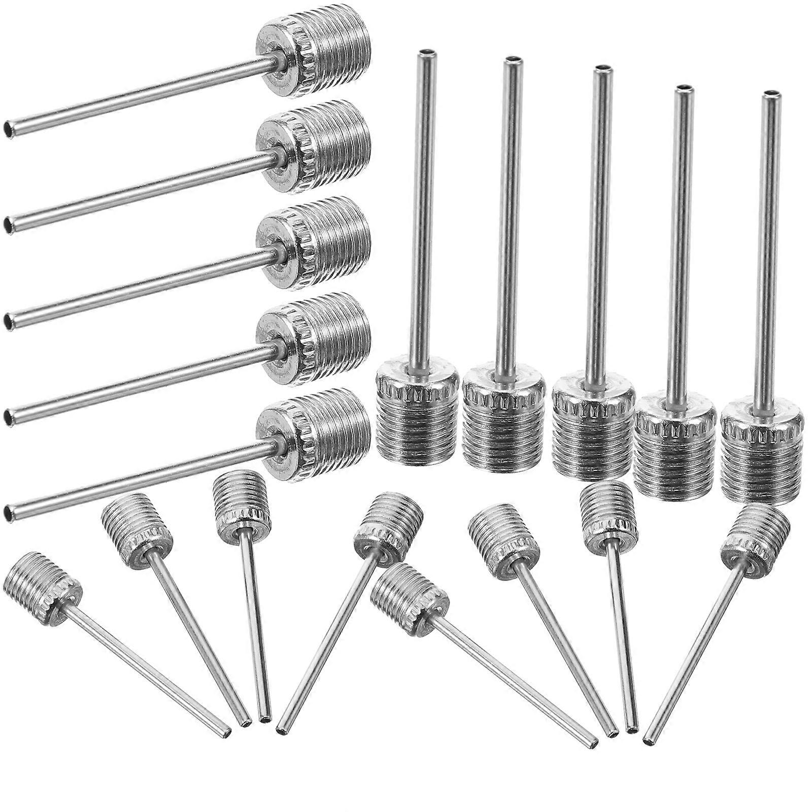 100Pcs kovové ihlice pumpy Ihlice pumpy z nehrdzavejúcej ocele Basketbalové ihlice Ihly futbalovej pumpy