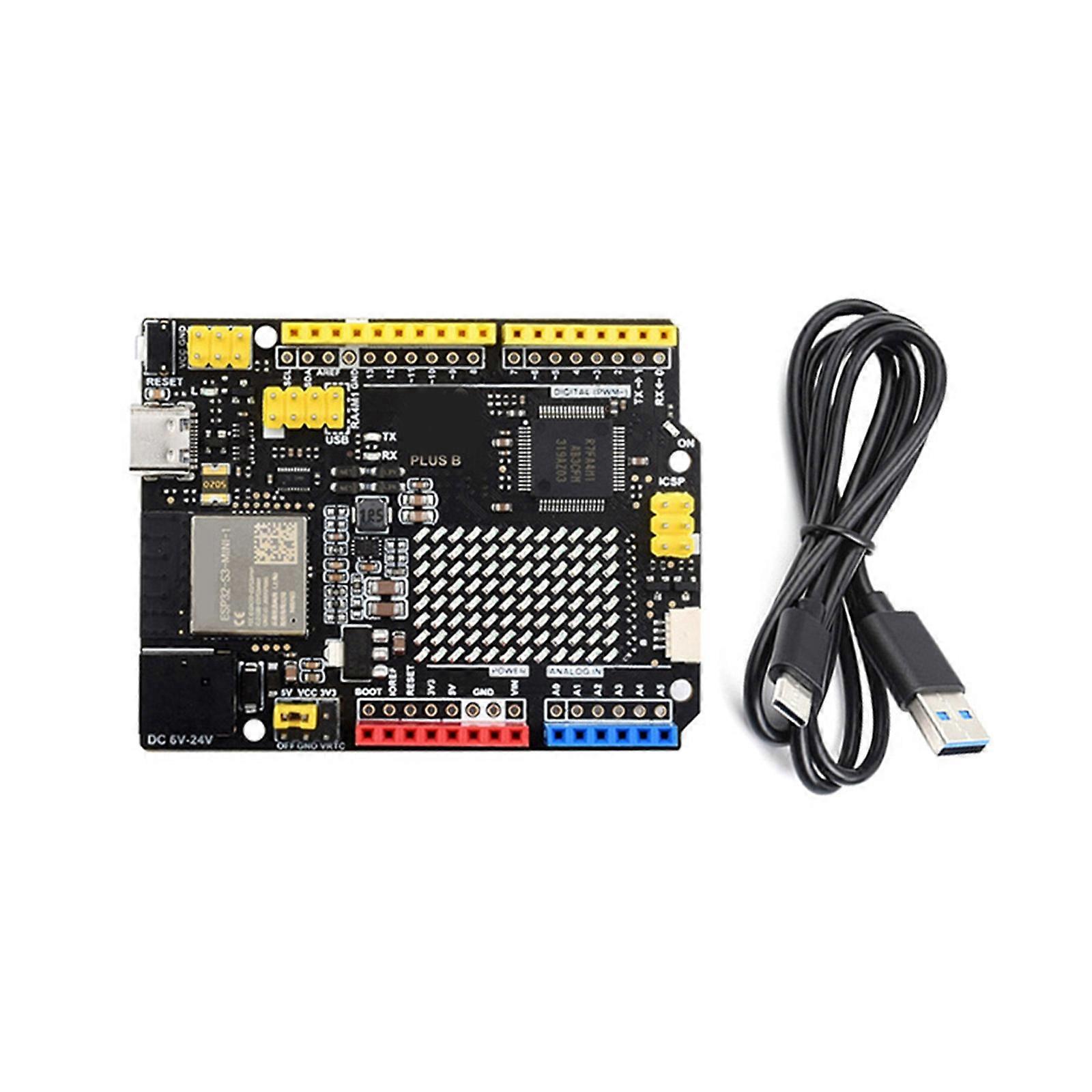 R7FA4 PLUS B Development Board Highly Speed Wireless Module Base on R7FA4M1AB3CFM ESP32-S3FN8 Expansion Module Multicolor