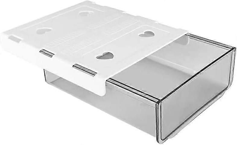 Self Adhesive Under Desk Drawer Organizer with Slide Out Storage Tray for Office Home School Stationery (Black) Ref: 9842