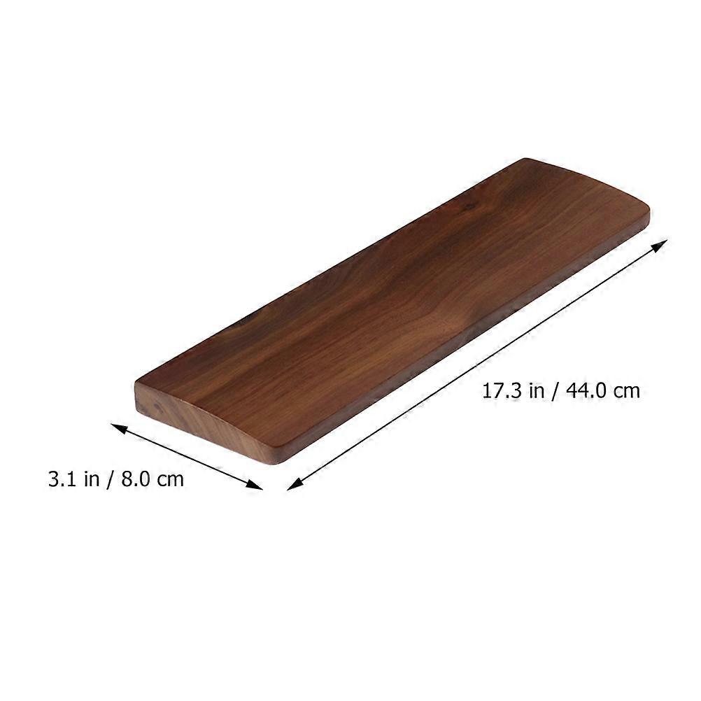 Wrist Rest For Keyboard 440Mm Walnut Wood Ergonomic Gaming Typing Support With Natural Elegant Vibe 1Pack