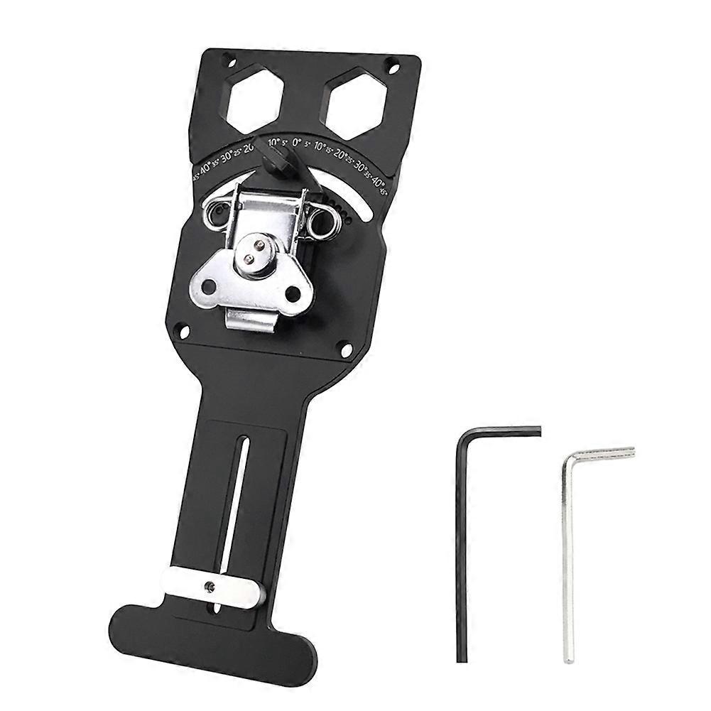 Adjustable Angle Track Saw Square with -45° to 45° Quick Positive Angle Stop Guide Rail Square 90 Degree Right Angle