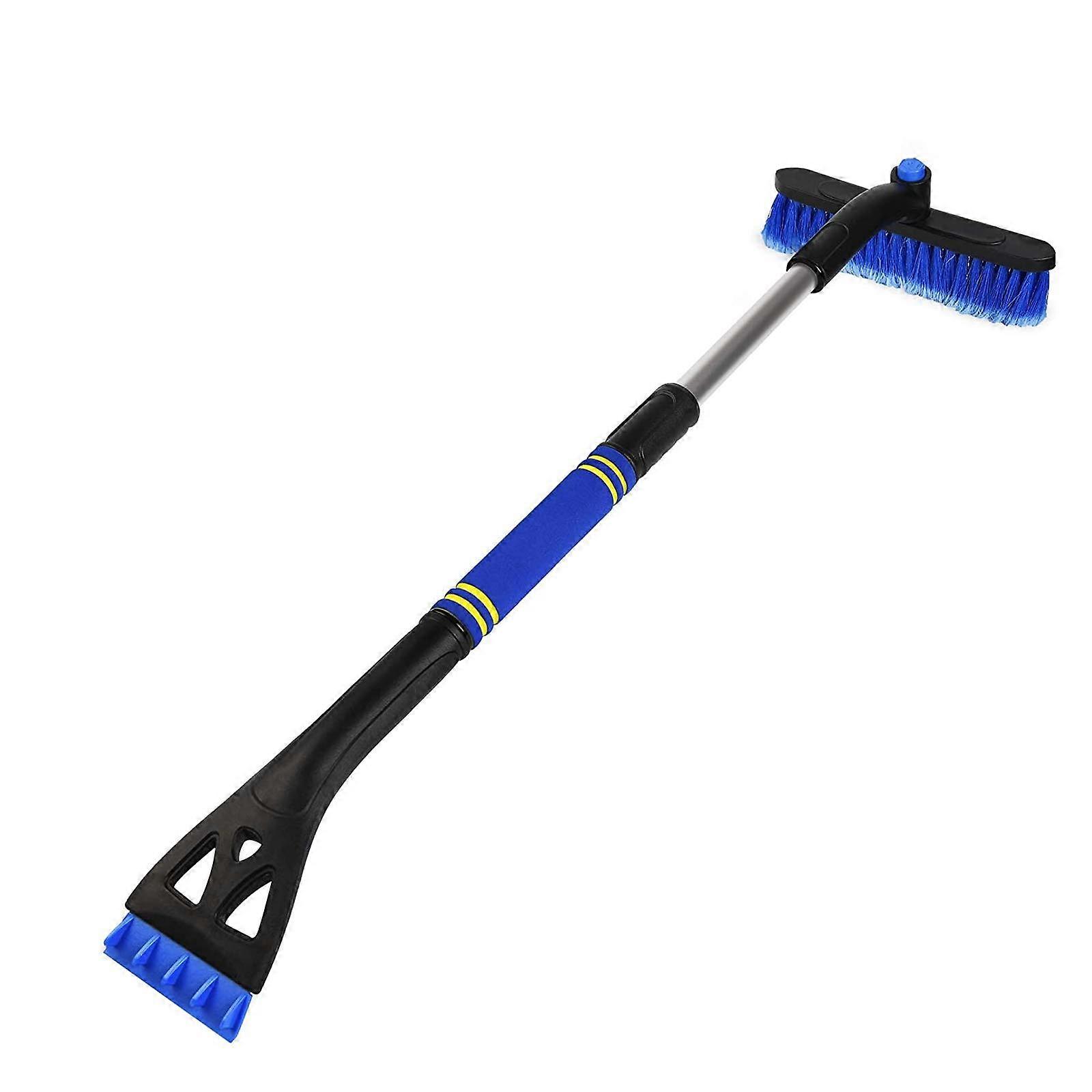 Extendable Car Snow Brush and Ice Scraper with 360° Rotating Head, Foam Grip for Winter Auto Truck SUV (25.231.5 Inch)