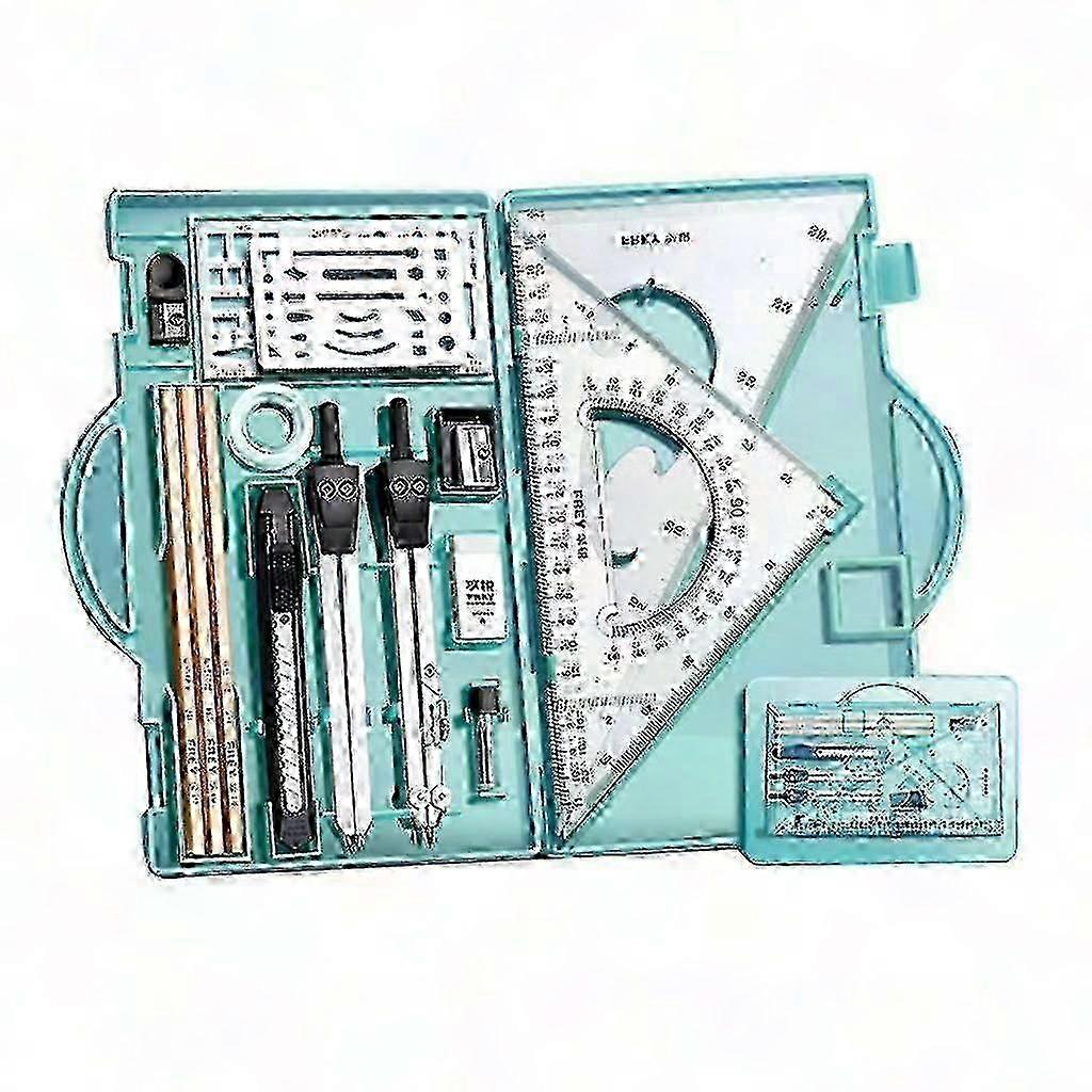 Professional Geometry Set for Architects & Engineers: Compass, Protractor & Drafting Tools for Technical Drawing