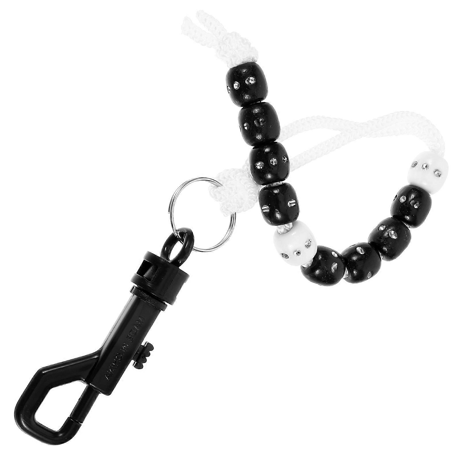 Golf Stroke Counter Practical Golfing Scoring Bead Chain with 5Pcs Counter