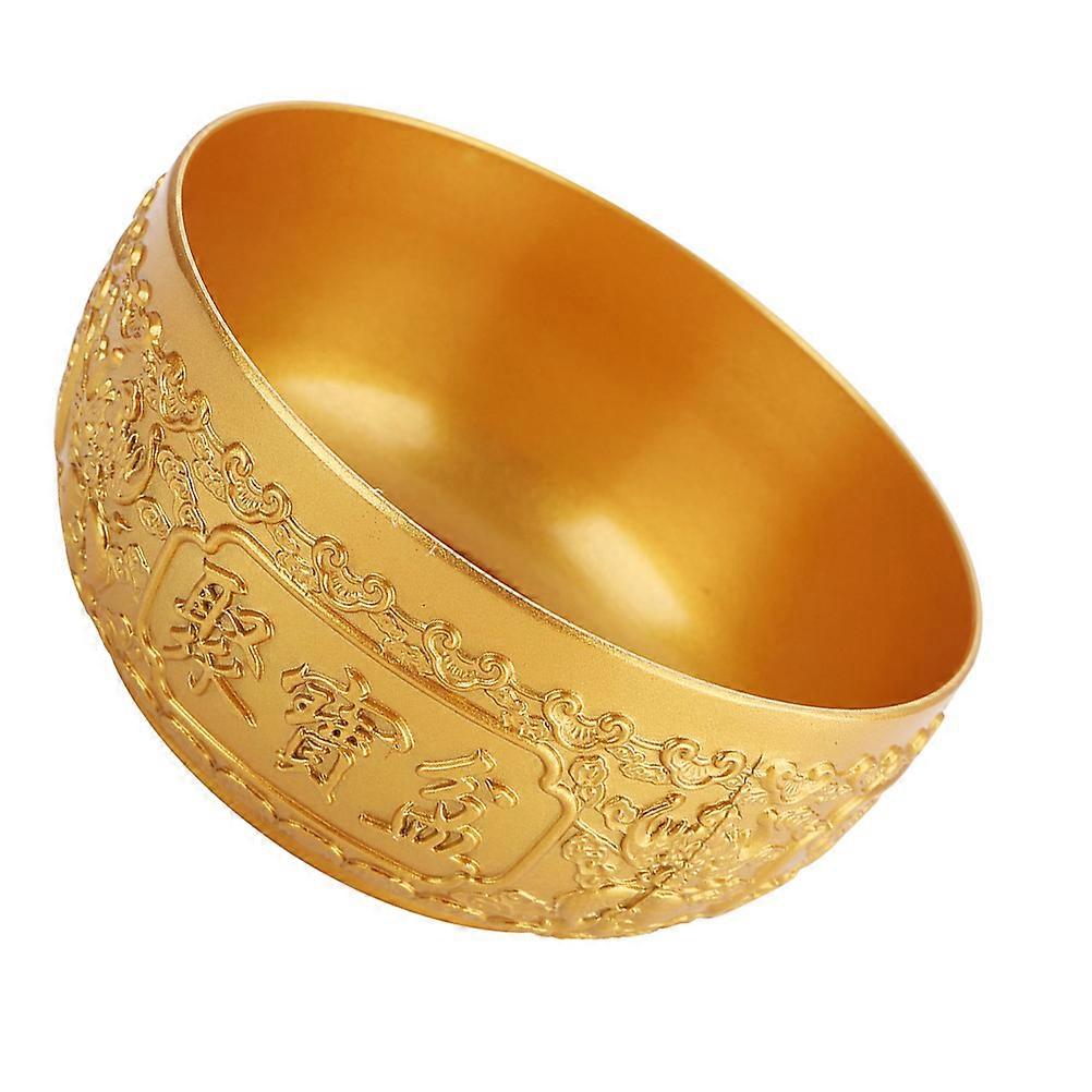Brass Cornucopia Bowl for Decor with Golden Piece Artistic Accent