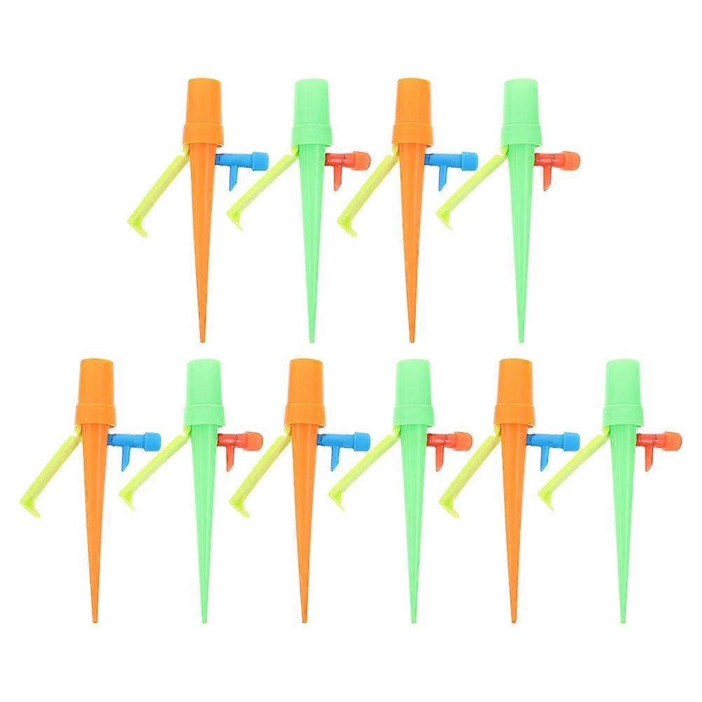 Automatic Waterer 10Pcs Self Watering Spikes with Adjustable Drip Flow for Potted Plants